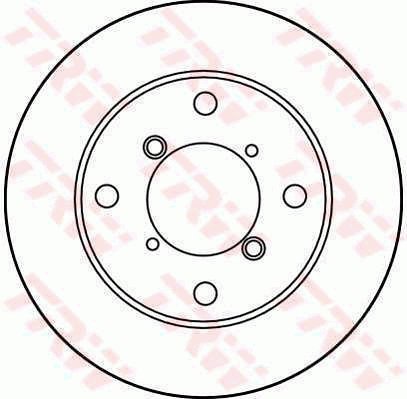 TRW Brzdový kotouč DF2710 sada 2ks - Brake Disc