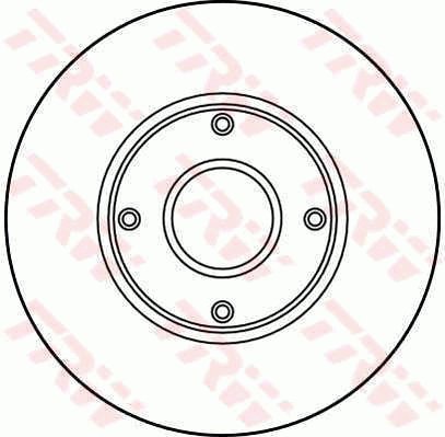 TRW Brzdový kotouč DF2713 sada 2ks - Brake Disc