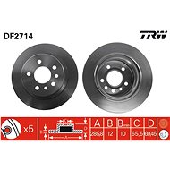 TRW Brake disc DF2714 set of 2 - Brake Disc