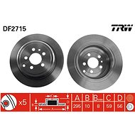 TRW Brake disc DF2715 set of 2 - Brake Disc