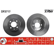TRW Brake disc DF2717 set of 2 - Brake Disc