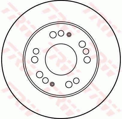 TRW Brzdový kotouč DF2718 sada 2ks - Brake Disc