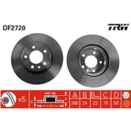 TRW Brake disc DF2720 set of 2 - Brake Disc