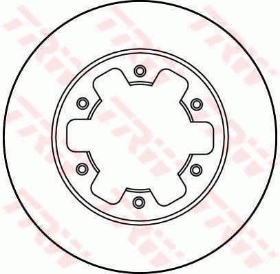 TRW Brzdový kotouč DF2738 sada 2ks - Brake Disc