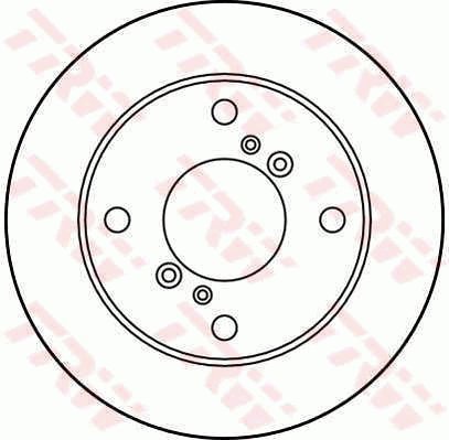 TRW Brzdový kotouč DF2741 sada 2ks - Brake Disc