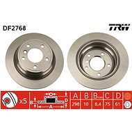 TRW Brake disc DF2768 set of 2 - Brake Disc