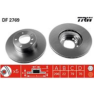 TRW Brake disc DF2769 set of 2 - Brake Disc