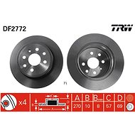 TRW Brake disc DF2772 set of 2 - Brake Disc