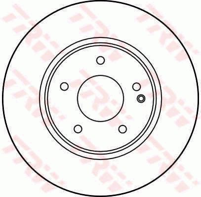 TRW Brzdový kotouč DF2779 sada 2ks - Brake Disc