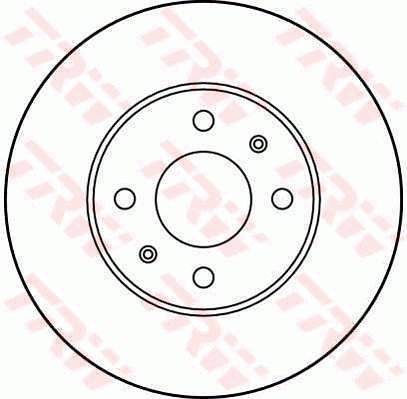 TRW Brzdový kotouč DF3000 sada 2ks - Brake Disc