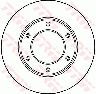 TRW Brzdový kotouč DF3027 sada 2ks - Brake Disc