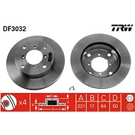 TRW Brake disc DF3032 set of 2 - Brake Disc