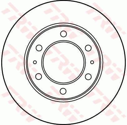 TRW Brzdový kotouč DF3035 sada 2ks - Brake Disc