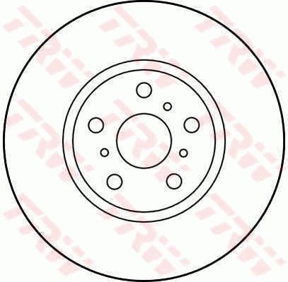 TRW Brzdový kotouč DF3093 sada 2ks - Brake Disc