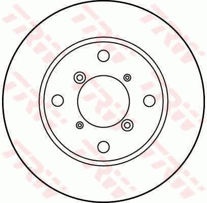 TRW Brzdový kotouč DF3106 sada 2ks - Brake Disc