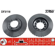 TRW Brake disc DF3118 set of 2 - Brake Disc