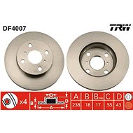 TRW Brake disc DF4007 set of 2 - Brake Disc