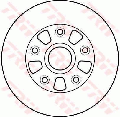 TRW Brzdový kotouč DF4009 sada 2ks - Brake Disc