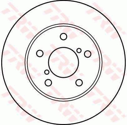 TRW Brzdový kotouč DF4013 sada 2ks - Brake Disc