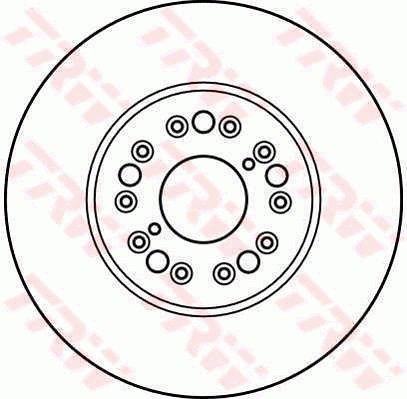 TRW Brzdový kotouč DF4015 sada 2ks - Brake Disc