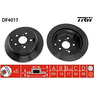 TRW Brzdový kotouč DF4017 sada 2ks - Brake Disc