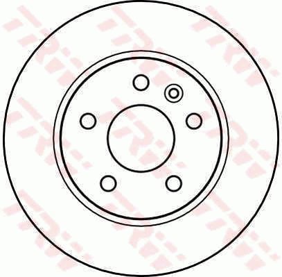 TRW Brzdový kotouč DF4040 sada 2ks - Brake Disc