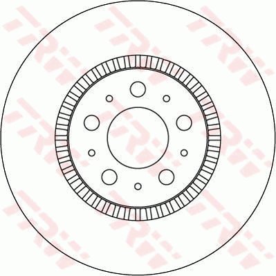 TRW Brzdový kotouč DF4053 sada 2ks - Brake Disc
