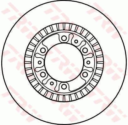 TRW Brzdový kotouč DF4077 sada 2ks - Brake Disc