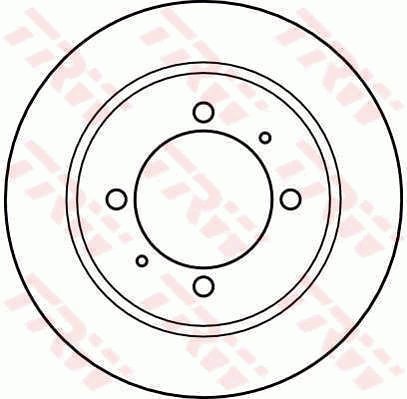 TRW Brzdový kotouč DF4082 sada 2ks - Brake Disc