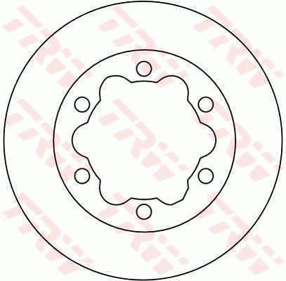TRW Brzdový kotouč DF4089 sada 2ks - Brake Disc