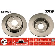 TRW Brake disc DF4094 set of 2 - Brake Disc