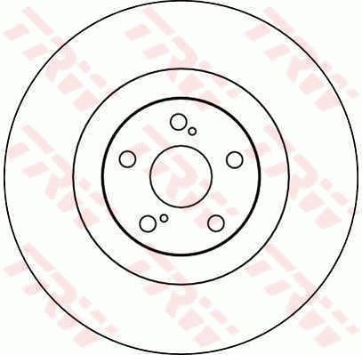 TRW Brzdový kotouč DF4101S sada 2ks - Brake Disc