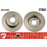 TRW Brake disc DF4103 set of 2 - Brake Disc