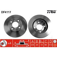 TRW Brake disc DF4117 set of 2 - Brake Disc