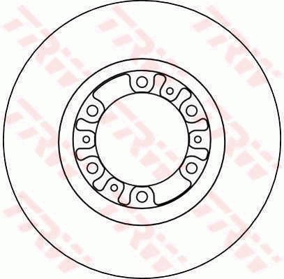 TRW Brzdový kotouč DF4118 sada 2ks - Brake Disc