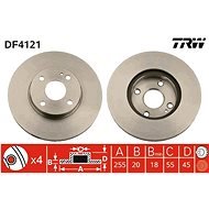 TRW Brzdový kotouč DF4121 sada 2ks - Brake Disc