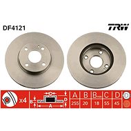 TRW Brake disc DF4121 set of 2 - Brake Disc