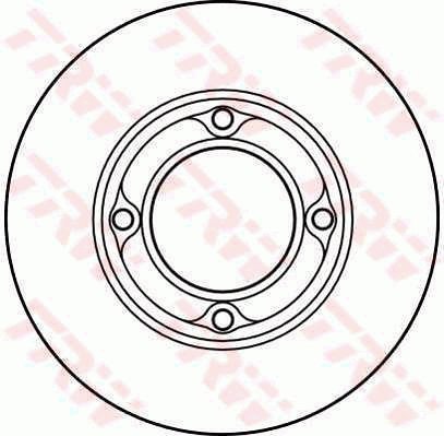 TRW Brzdový kotouč DF4124 sada 2ks - Brake Disc