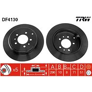 TRW Brzdový kotouč DF4130 sada 2ks - Brake Disc