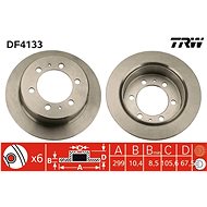 TRW Brake disc DF4133 set of 2 - Brake Disc