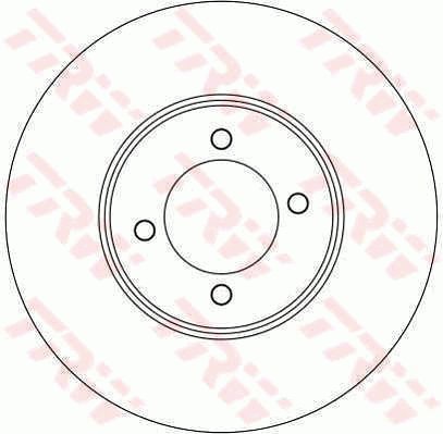 TRW Brzdový kotouč DF4139 sada 2ks - Brake Disc