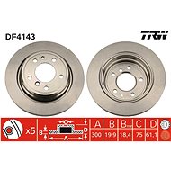 TRW Brake disc DF4143 set of 2 - Brake Disc