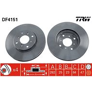 TRW Brake disc DF4151 set of 2 - Brake Disc