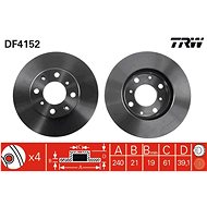 TRW Brake disc DF4152 set of 2 - Brake Disc