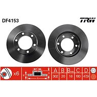 TRW Brake disc DF4153 set of 2 - Brake Disc