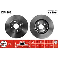 TRW Brake disc DF4163 set of 2 - Brake Disc