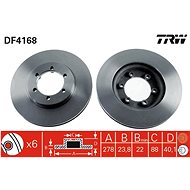 TRW Brake disc DF4168 set of 2 - Brake Disc