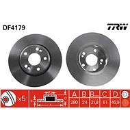 TRW Brake disc DF4179 set of 2 - Brake Disc