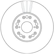 TRW Brzdový kotouč DF4182 sada 2ks - Brake Disc