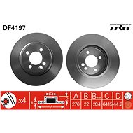 TRW Brzdový kotouč DF4197 sada 2ks - Brake Disc